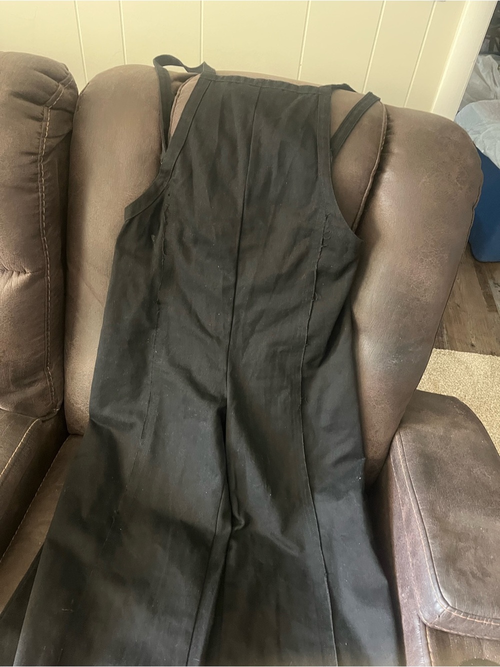 Black Wide-Leg Sleeveless Jumpsuit